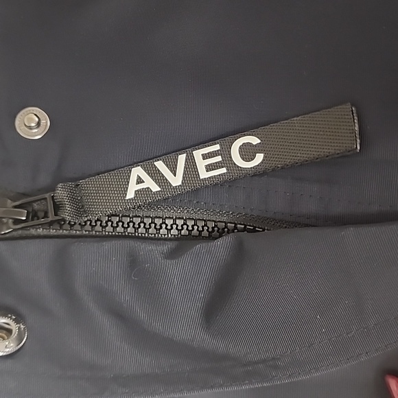 Avec Les Filles Outerwear Fall Navy Hooded Streetwear Office City Jacket Coat - Picture 6 of 15